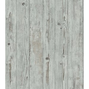 Inhome NHS3836: Kennebunkport Plank Peel & Stick Wallpaper, Brown