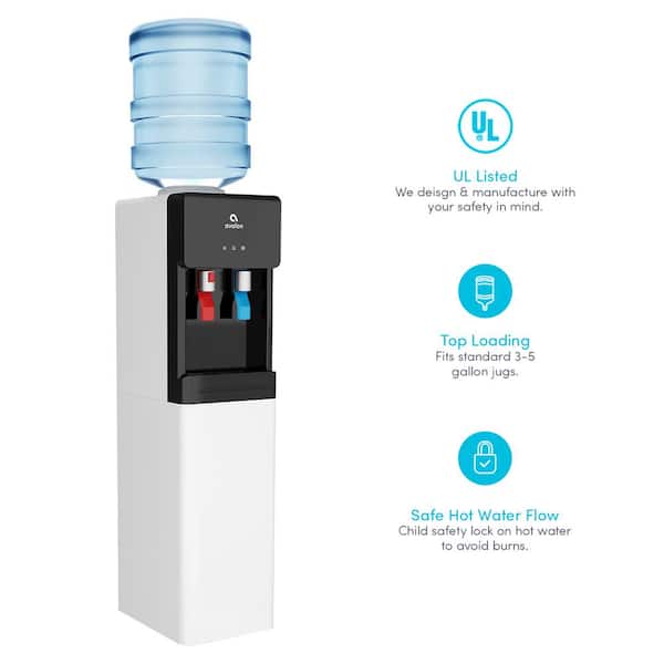 5-Gallon Top Loading Countertop Water Cooler Dispenser Warm Hot Cold Water  Tool