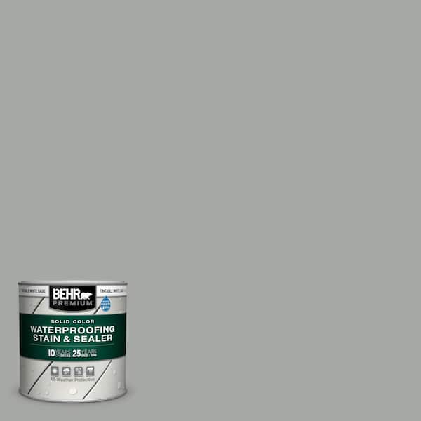 BEHR PREMIUM 8 oz. #SC-149 Light Lead Solid Color Waterproofing Exterior Wood Stain and Sealer Sample