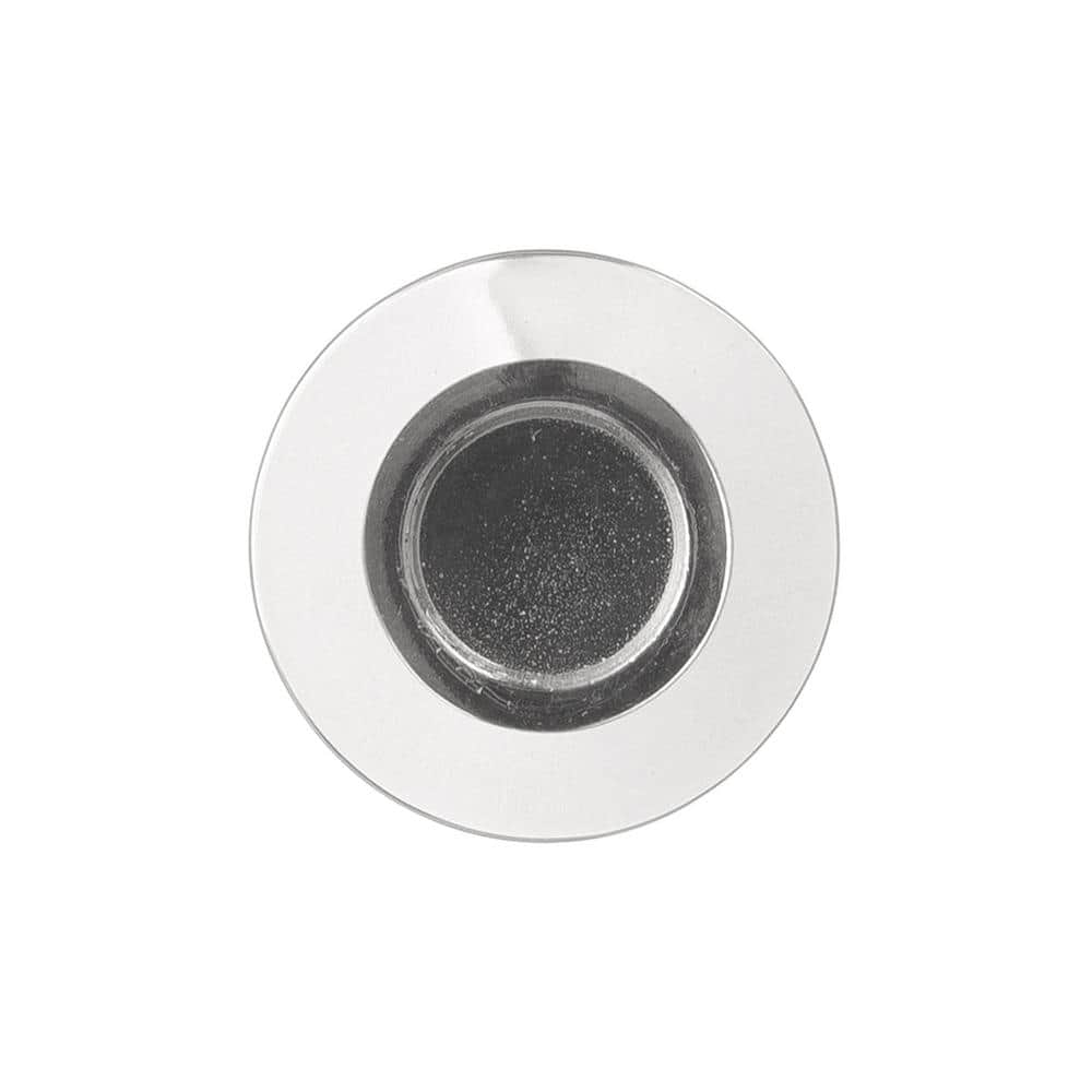 Midway 1 1/4" Clear Acrylic and Chrome Mushroom Knob