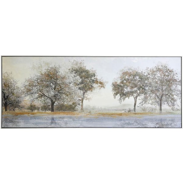 StyleCraft 1 Piece Framed Nature Art Print 28.54 in. x 71.85 in