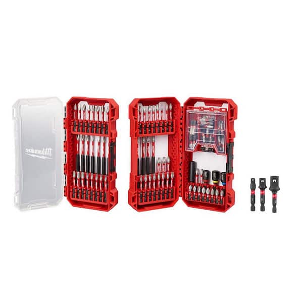 SHOCKWAVE Impact-Duty Alloy Steel Screw Driver Bit Set W/Socket Adapter Set (103-Piece)
