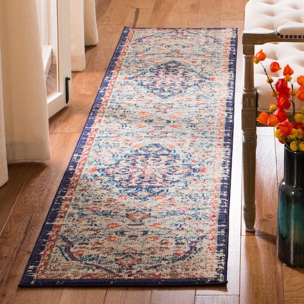 Madison Beige/Black 2 ft. x 16 ft. Border Runner Rug