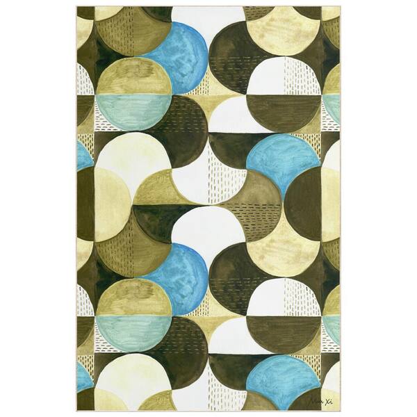 Empire Art Direct Multi-Colored 5 ft. x 8 ft. Geometric II Washable Geometric Art Area Rug