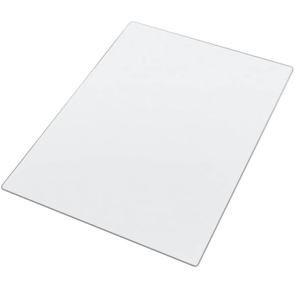 Chair Mat, 30 x 48-in. Transparent Office Chair Mat for Hard Floors, Floor Protector for Rolling Chairs, White