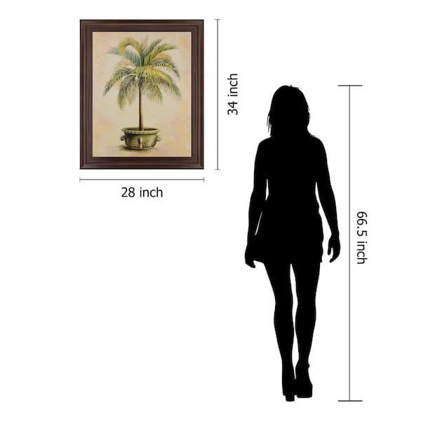 Classy Art 28 in. x 34 in. Potted Palm Il Framed Print Wall Art 2159 - The Home  Depot