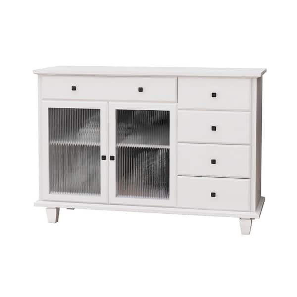 Modern 39.37-in W x 15.55-in D x 35.43-in H in White MDF Assemble Upper Diagonal Kitchen Cabinet with Double Glass Doors