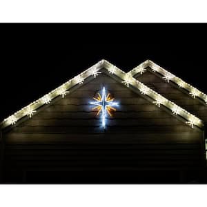 4 ft. 148-Light Gold and White Bethlehem Star Novelty Light