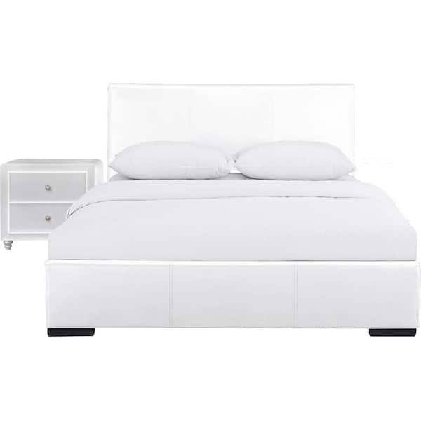 Camden Isle Hindes 80.5 in. 2-Piece White Full Bedroom Set