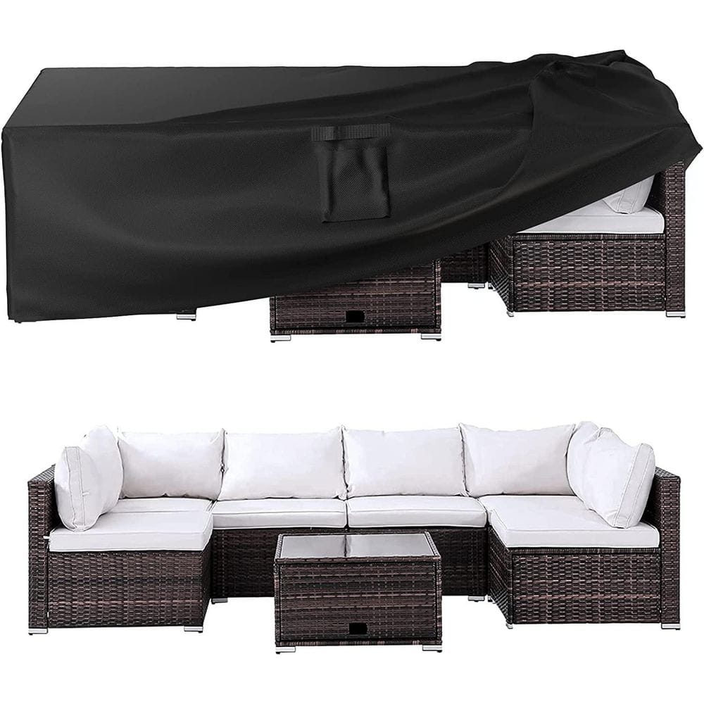 102 in. W x 74 in. D Patio Furniture Cover, Waterproof, Weather Resistant, Outside Table and Chair Cover Heavy Duty 600D price history on PriceWatchPro