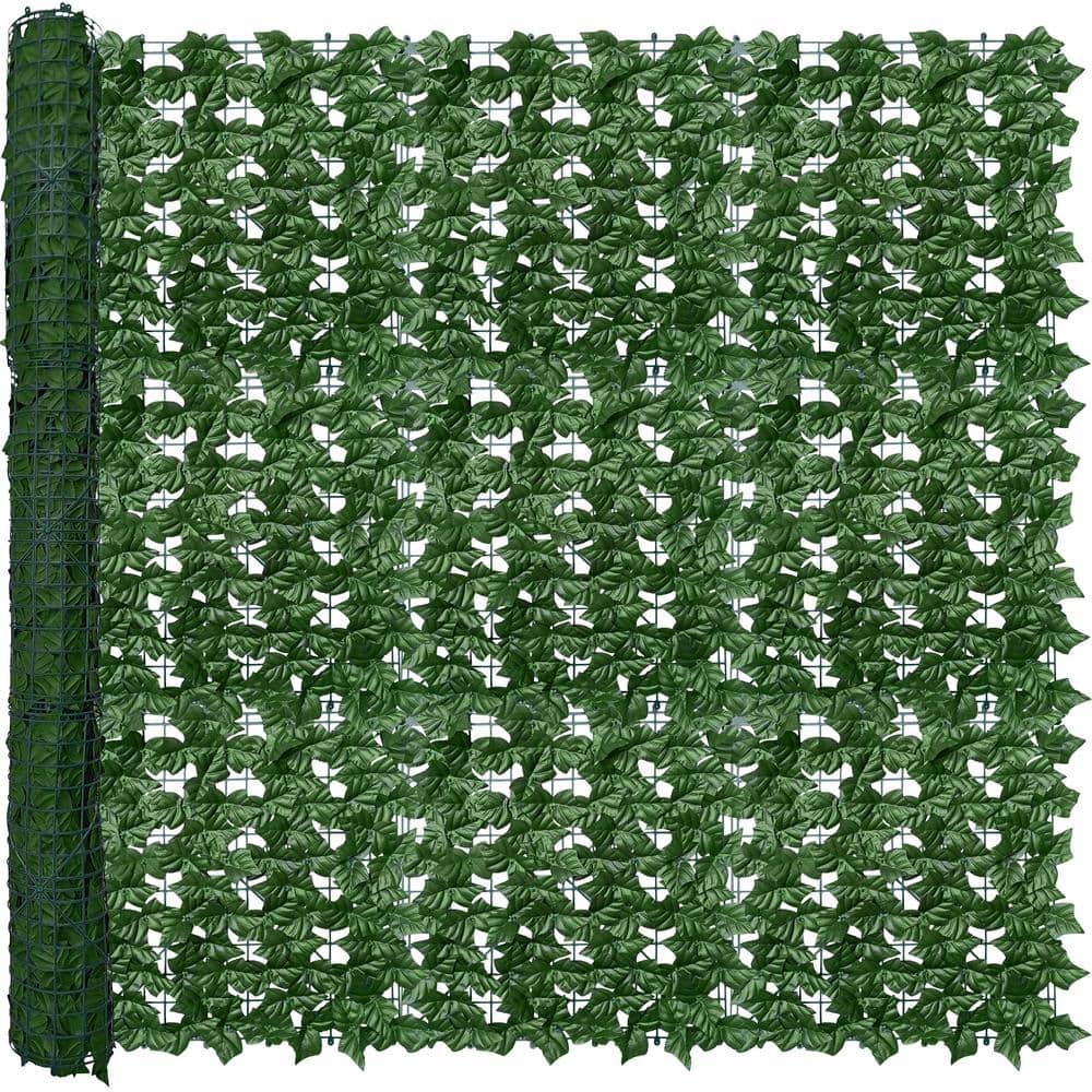 40 in. x 120 in. UV-Anti Faux Greenery Backdrop Ivy Vine Leaf Hedges Fence 