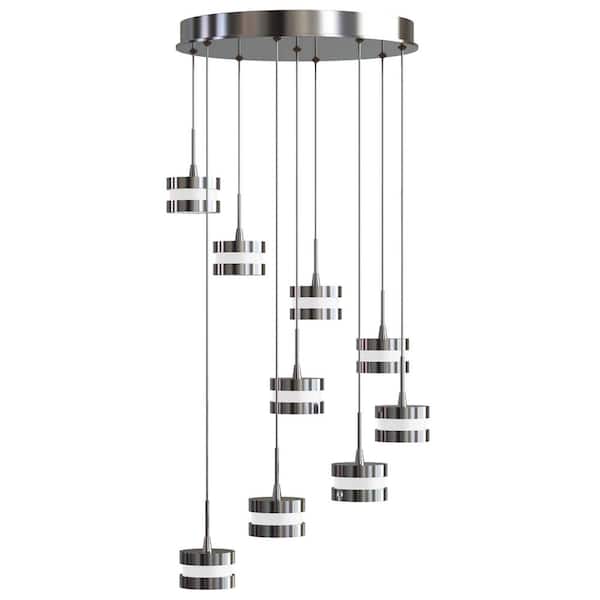 Artika La Creme 36-Watt Chrome Integrated LED Pendant