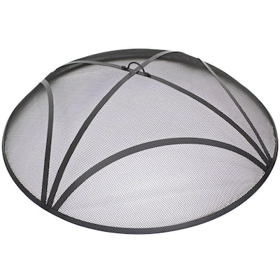 Fire Pit Screen Outdoor Heating, 32 Inch Round Metal Fire Pit Lid