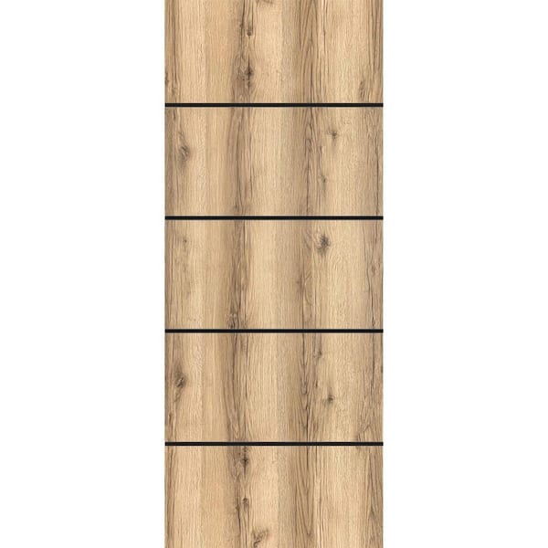 Sartodoors 30 in. x 32 in. Solid Wood with Honeycomb Oak Interior Door Slab