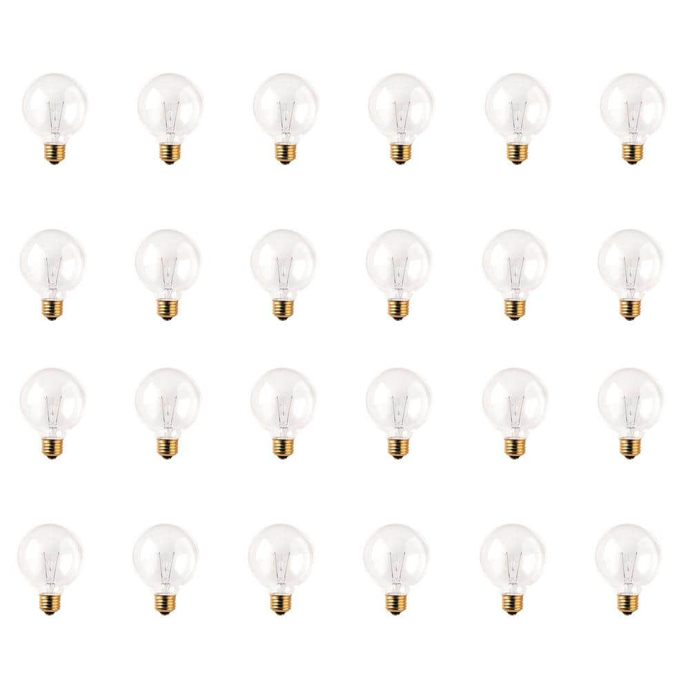 Bulbrite 25-Watt Warm White Light G25 (E26) Medium Screw Base Dimmable ...