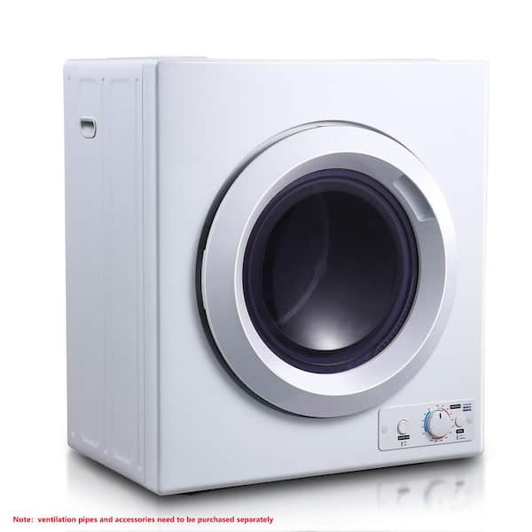 3.5 cu. ft. Ventless Compact Electric Laundry Dryer, 1500-Watt Front Load Tumble Dryer Machine, White