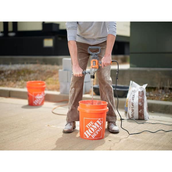 RIDGID 9 Amp Corded 1/2 in. Spade Handle Mud Mixer R7122 - The