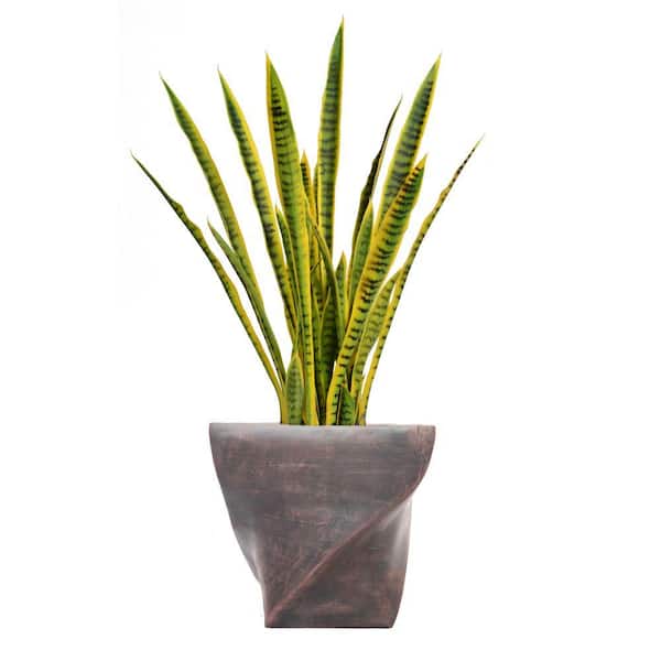 VINTAGE HOME 45 in. Artificial Tall Snake Plant in Planter