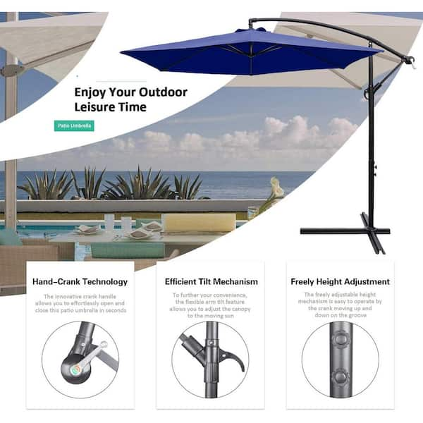 Tozey 10 ft. Patio Offset Cantilever Umbrella Outdoor Market