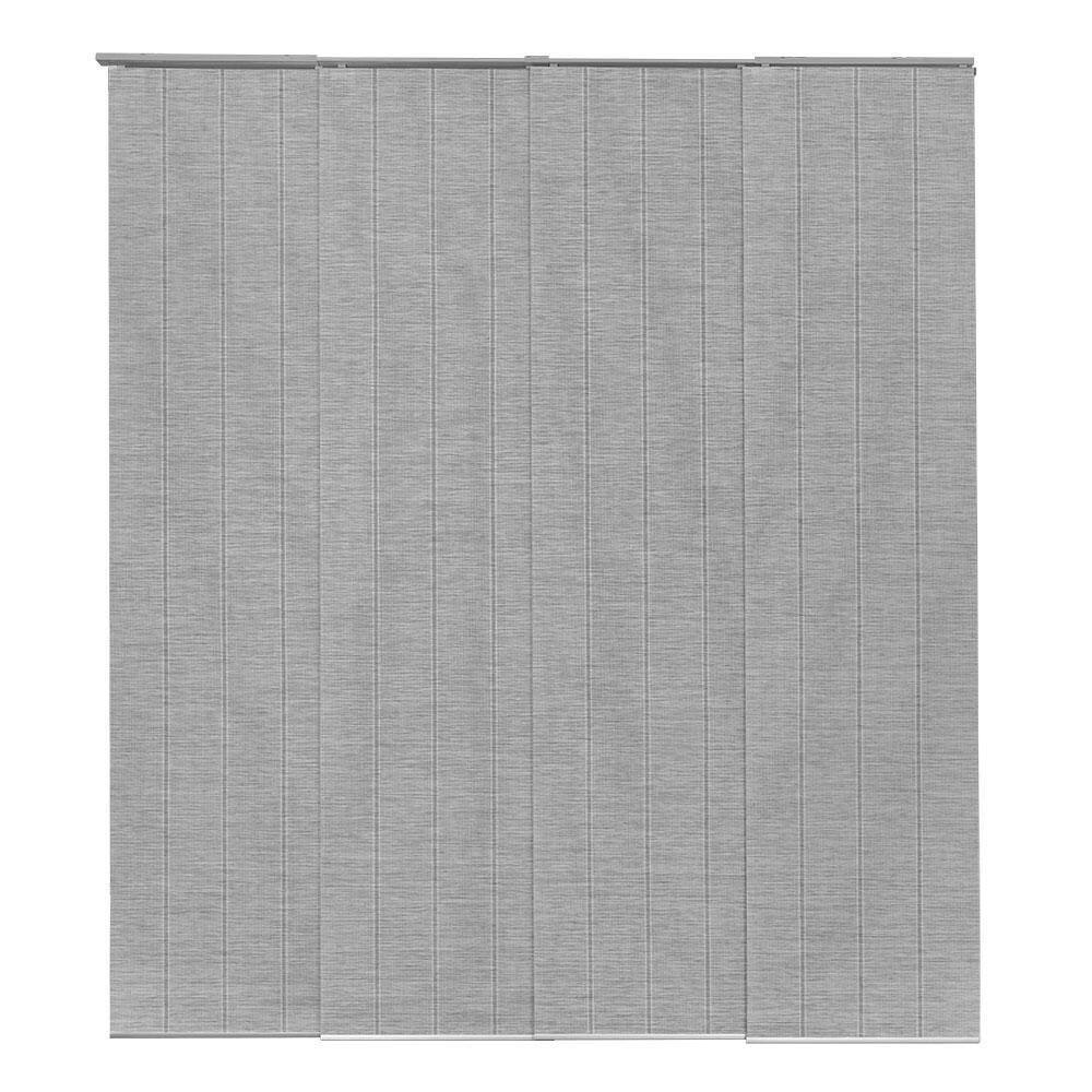 Airo Gray Cordless Sheer Woven Panel Track Blind