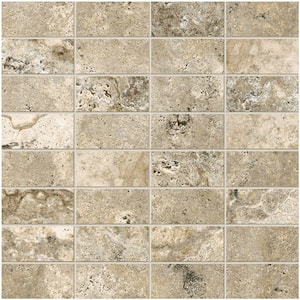 Travisano Bernini 12 in. x 12 in. x 8 mm Porcelain Mosaic Floor and Wall Tile (0.969 sq. ft./Each)