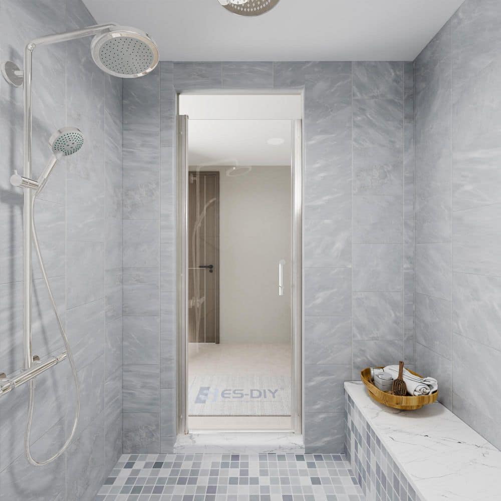 28-30 in. W x 72 in. H Pivot Frameless Shower Door in Brushed Nickel Finish with Clear Glass (6 mm) price history on PriceWatchPro