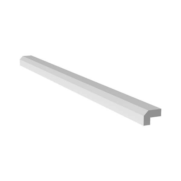 96 in. W x 1.5 in. H x 2 in. D in White Shaker Light Molding