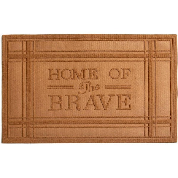 Brown 36 in. x 24 in. Polypropylene Outdoor Door Mat