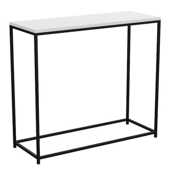 Safdie And Co 31 In White Rectangle, Lawrence Console Table