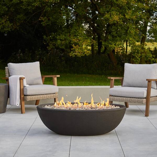Real Flame Riverside 48 In X 15, Propane Fire Pit Kit Home Depot