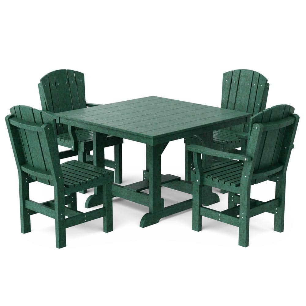 Heritage Turf Green 5-Piece Plastic Outdoor Patio Dining Set price history on PriceWatchPro