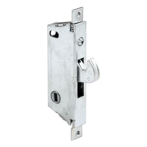 3-11/16 in. Sliding Patio Door Mortise Lock with Vertical Keyway, Square Faceplate