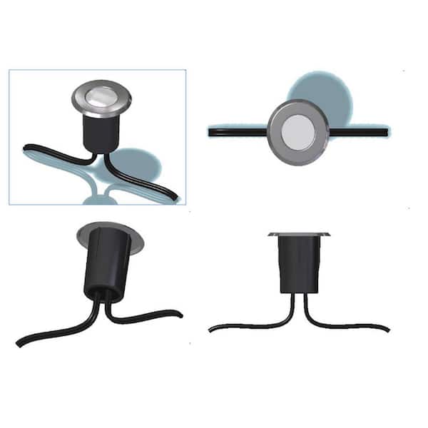 LIVING ACCENTS Low Voltage Black/Silver 1.8-Watt LED Path Light (6-Pack)
