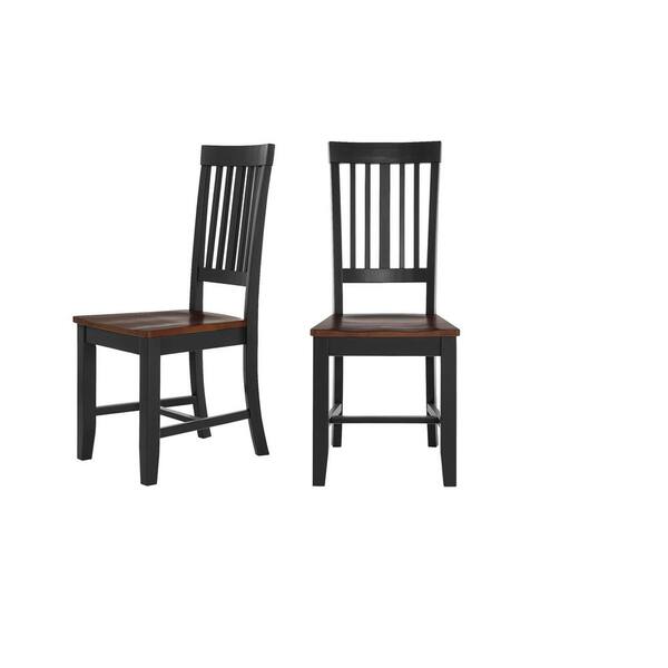 charcoal wood dining chairs