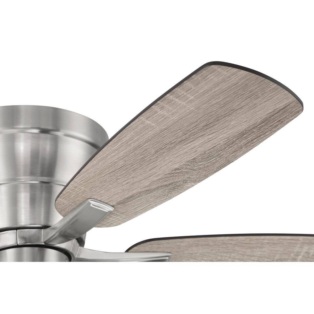 Wheeler 42'' Brushed Nickel Ceiling Fan with Frost White Glass Light