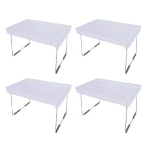 Storage Made Simple Freestanding Collapsible Stacking Countertop Shelf in Clear (Set of 4)