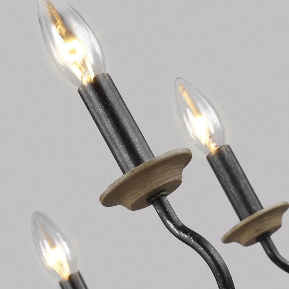 Simira Mini 22" Outdoor Metal Tiered Candlestick Chandelier