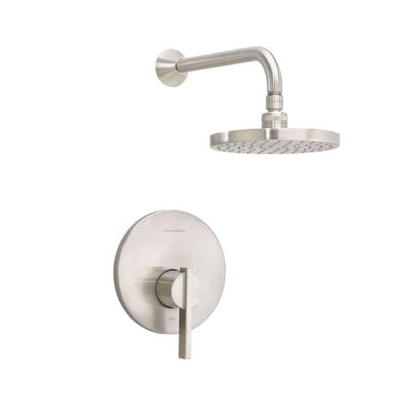 American Standard Berwick 1-Handle Shower-Only Faucet Trim Kit Rain Showerhead in Brushed Nickel (Valve Sold Separately)