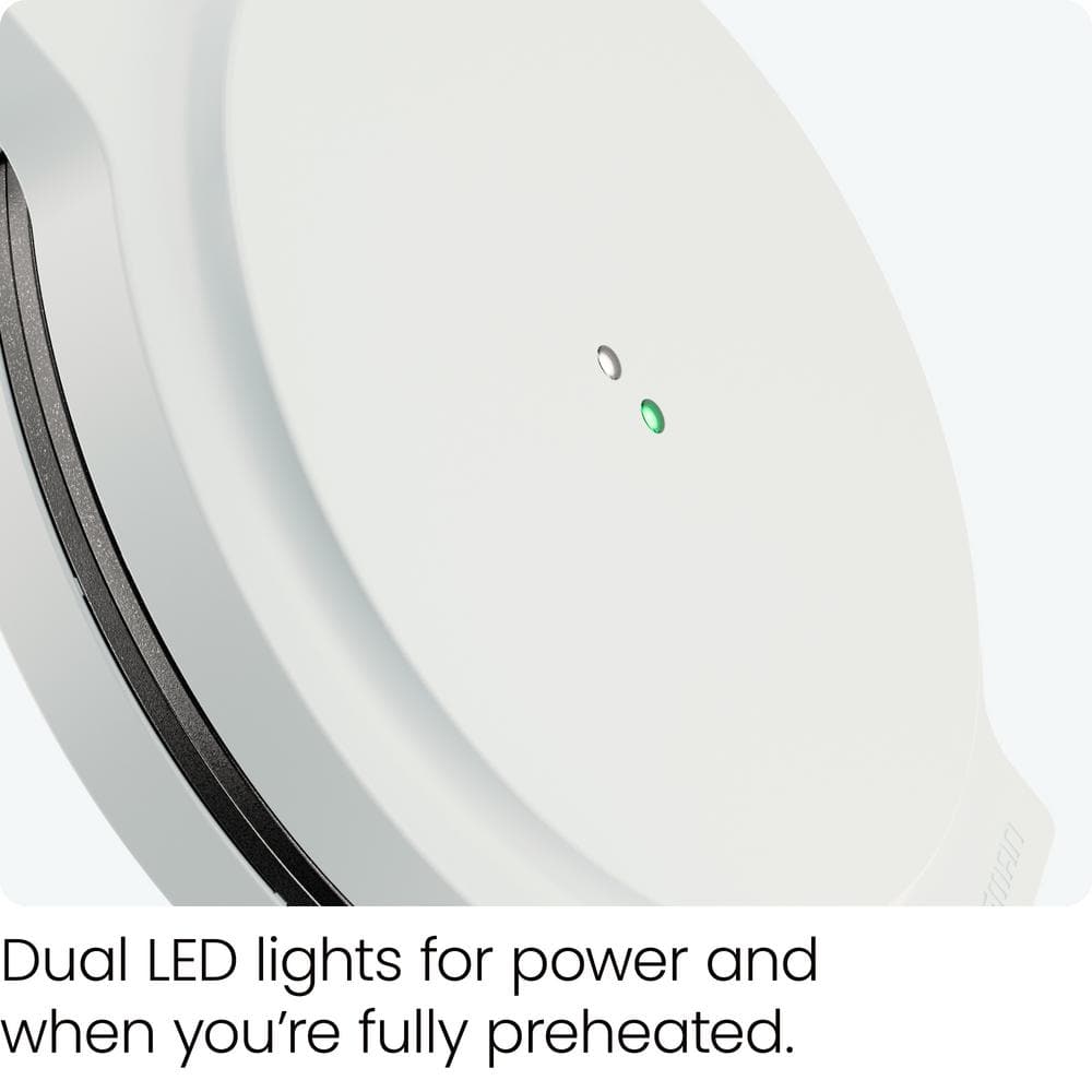 Chefman 113 sq. in. White Pizza Maker Countertop Electric Griddle Specialty Grill