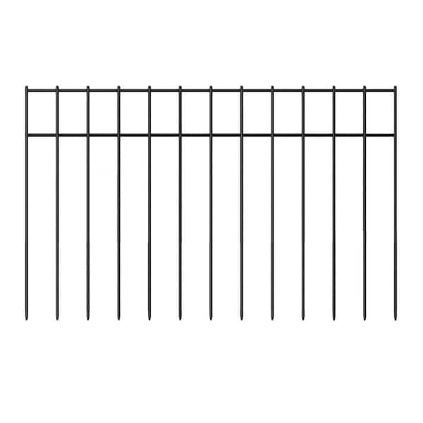Oyezvary 15 in. Metal Garden Fence Animal Barrier with Hammer Cap for Decor Yard, Plants and Animal Barriers-(5-Pack)