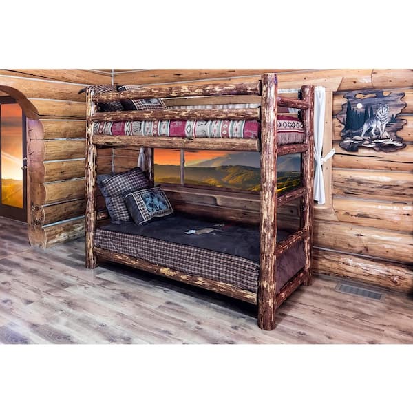 MONTANA WOODWORKS Glacier Country Twin Over Twin Wood Bunk Bed