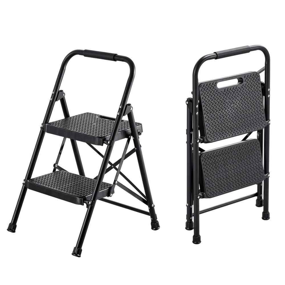 SKYSHALO 2 Step Ladder, Lightweight 600 lbs. Capacity Portable