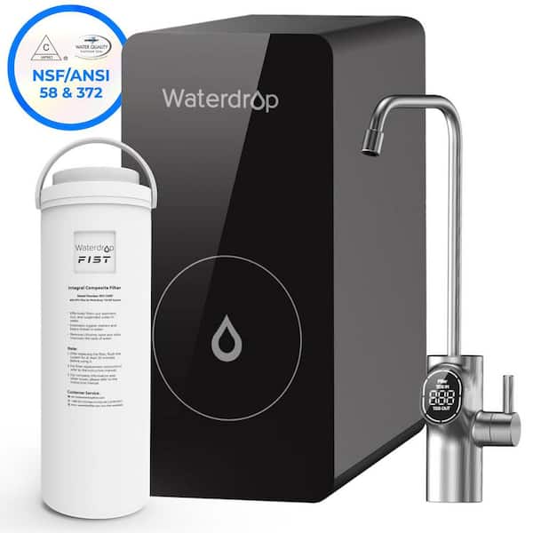 Reverse Osmosis Water Filtration System 600GPD Tankless 5-in-1 Under-Sink with 1 Extra D6RF Replacement Filter