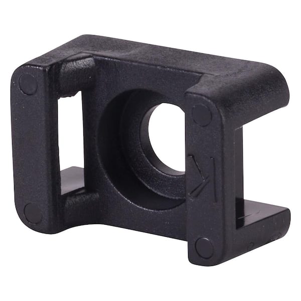 NSi Industries Saddle Mount for Cable Tie, Black (100-Pack)