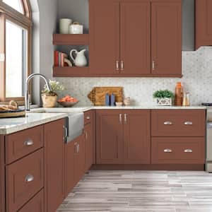 1 qt. #S180-7 True Copper Semi-Gloss Enamel Interior/Exterior Cabinet, Door & Trim Paint