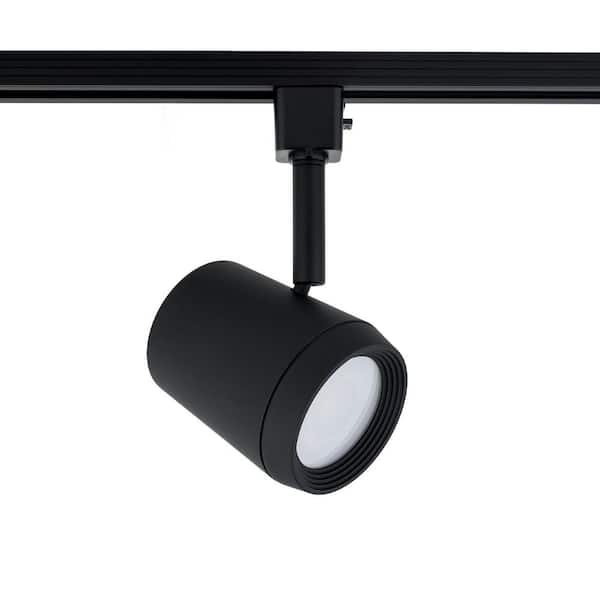 WAC Lighting Ocularc 7030 Black Integrated LED 5CCT Fixed Track Hardwired Track Lighting Cylinder L Track Head