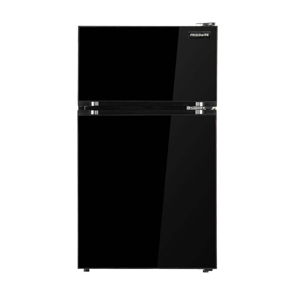 3.1 cu. ft. 2-Door Mini Refrigerator with Freezer in Black