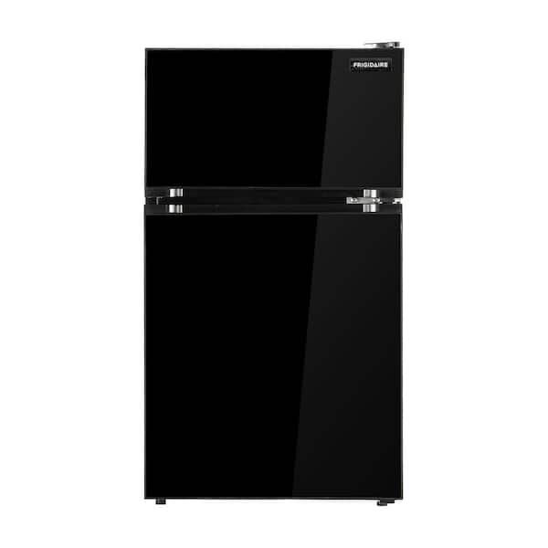3.1 cu. ft. 2-Door Mini Refrigerator with Freezer in Black