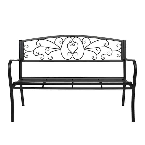 Karl home Leisure 51 in. Iron Outdoor Bench
