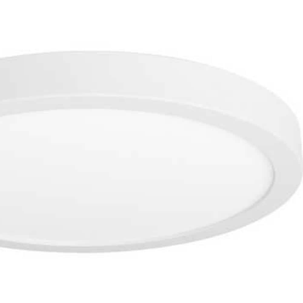 White Aluminum 11" Edgelit Flush Mount LED Light